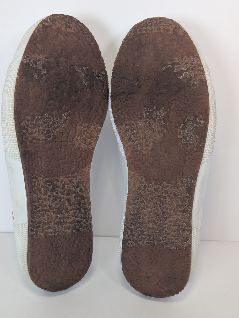 Superga 2750 Cotu Classic Hearts & Je T’aime White Canvas Sneakers Women Size 8 - Picture 7 of 7